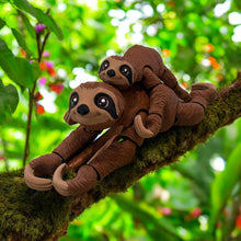 Load image into Gallery viewer, Larger (Hetty/Mum) Articulated 3D printed sloth fidget