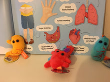 Load image into Gallery viewer, Lung plush key ring